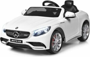 KOMFOTTEU Elektro-Kinderauto Mercedes Benz weiß