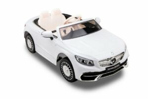 ES-Toys Elektro-Kinderauto Kinderfahrzeug - Elektro Auto "Mercedes S650 Maybach" -Weiss-