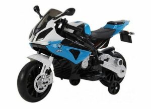 TPFLiving Elektro-Kindermotorrad BMW S 1000 - Elektromotorrad - 1 x 12 Volt - 7Ah-Akku