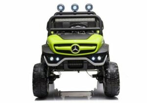 BoGi Elektro-Kinderauto Mercedes Unimog S Kinderauto Kinder Elektroauto Kinderfahrzeug 4x45W grün
