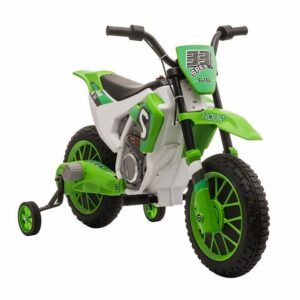 HOMCOM Elektro-Kindermotorrad Elektrofahrzeug mit 2 abnehmbaren Stützrädern für Kinder ab 3 Jahre